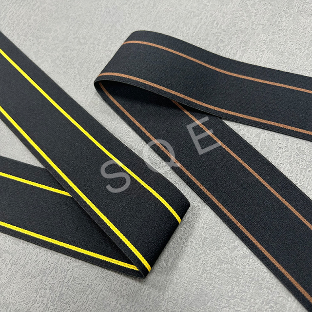 Eco-friendly soft nylon elastic loop band woven rubber elastic band for ankle support strap