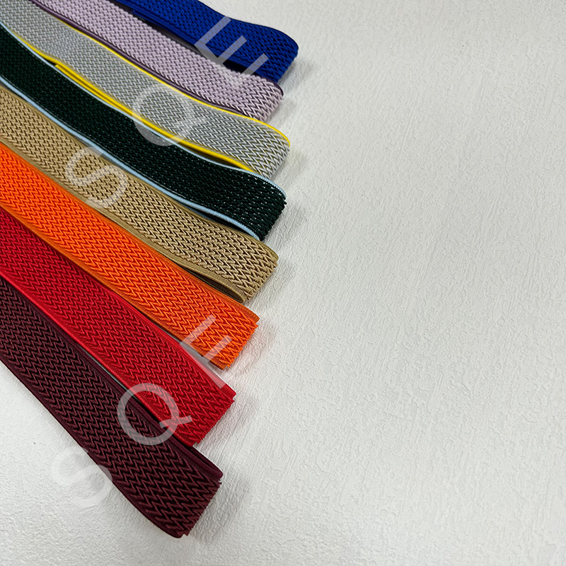Factory Wholesale High Tenacity Woven Flat Twill Elastic Ribbon High Strength Elastic Band For Sport Equipment