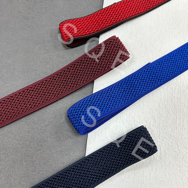 Factory Wholesale High Tenacity Woven Flat Twill Elastic Ribbon High Strength Elastic Band For Sport Equipment