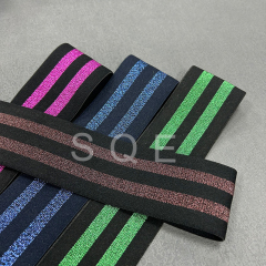 Manufacturer Print Elastic Band Custom Colorful Striped Webbing Jacquard Band For Men Underwear