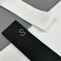 Wholesale custom non-slip wide elastic waistband printed silicone dots gripper elastic band for cycling jersey sportswear