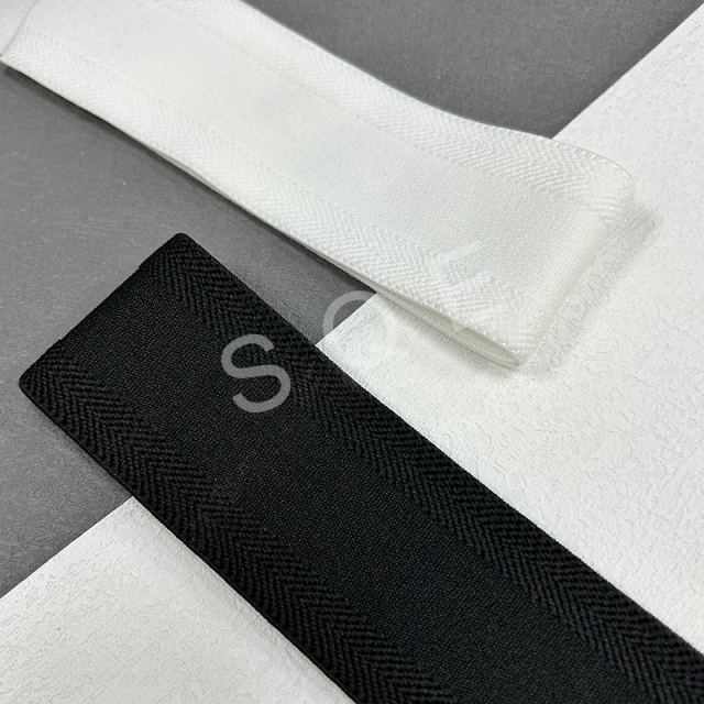 Wholesale custom non-slip wide elastic waistband printed silicone dots gripper elastic band for cycling jersey sportswear