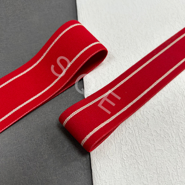Factory Customized High Quality Garment Elastic Woven Bands Elastic Webbing Sewing Dress Skirt Waist Elastic Bands
