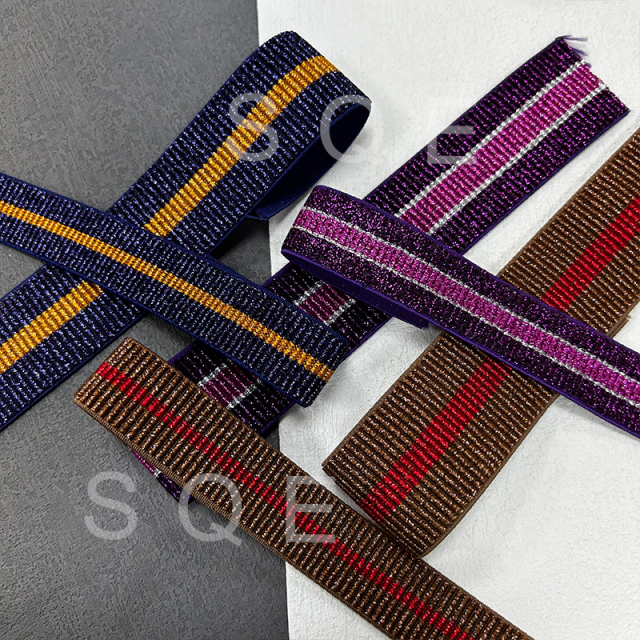 Gold wire elastic band color gold wire elastic high elastic clothing elastic band manufacturers wholesale