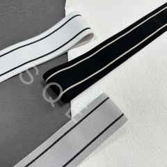 Factory Customized High Quality Garment Elastic Woven Bands Elastic Webbing Sewing Dress Skirt Waist Elastic Bands