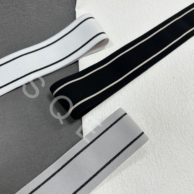 Factory Customized High Quality Garment Elastic Woven Bands Elastic Webbing Sewing Dress Skirt Waist Elastic Bands