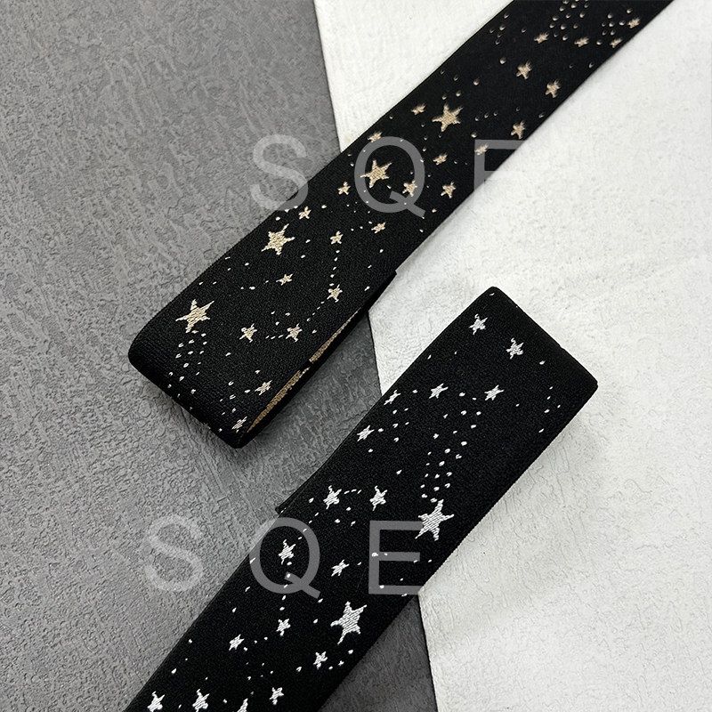 High Stretch Latex Webbing Jacquard Webbing custom Pattern Design Anti Slip Hip Circle Resistance band Buttock Builder Band