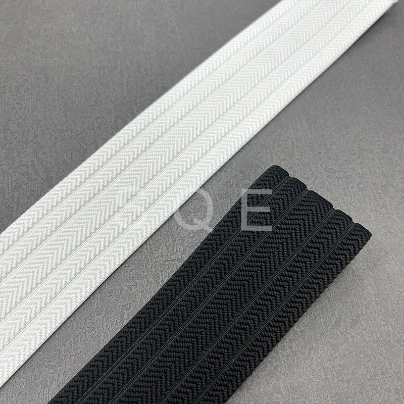Gold and Silver China Wholesale Glitter Elastic Waistband 5cm Herringbone Golden Glitter Elastic Band