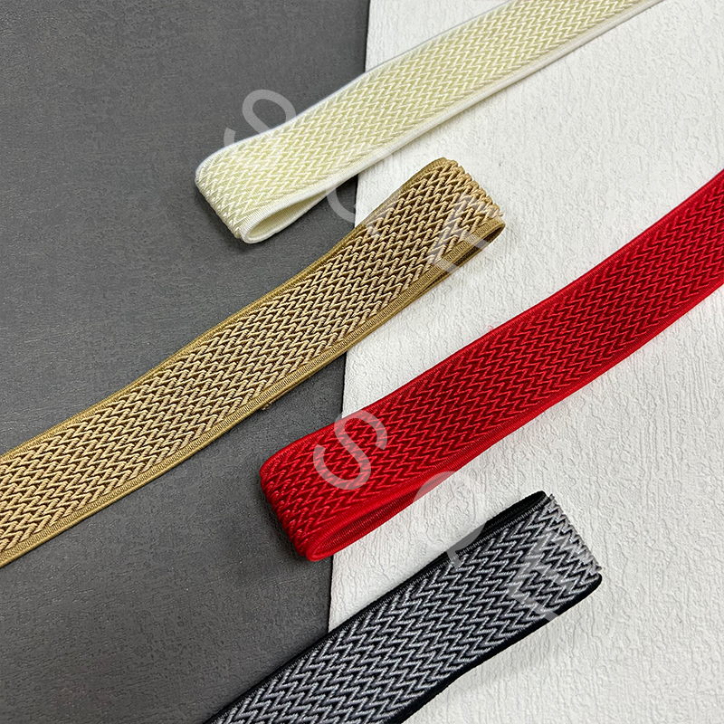 Factory Wholesale High Tenacity Woven Flat Twill Elastic Ribbon High Strength Elastic Band For Sport Equipment