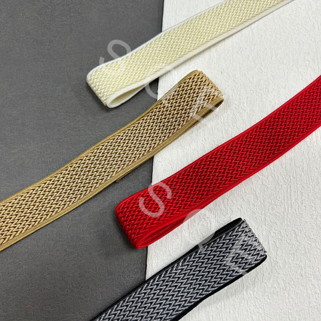 Factory Wholesale High Tenacity Woven Flat Twill Elastic Ribbon High Strength Elastic Band For Sport Equipment