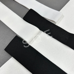 Wholesale custom non-slip wide elastic waistband printed silicone dots gripper elastic band for cycling jersey sportswear