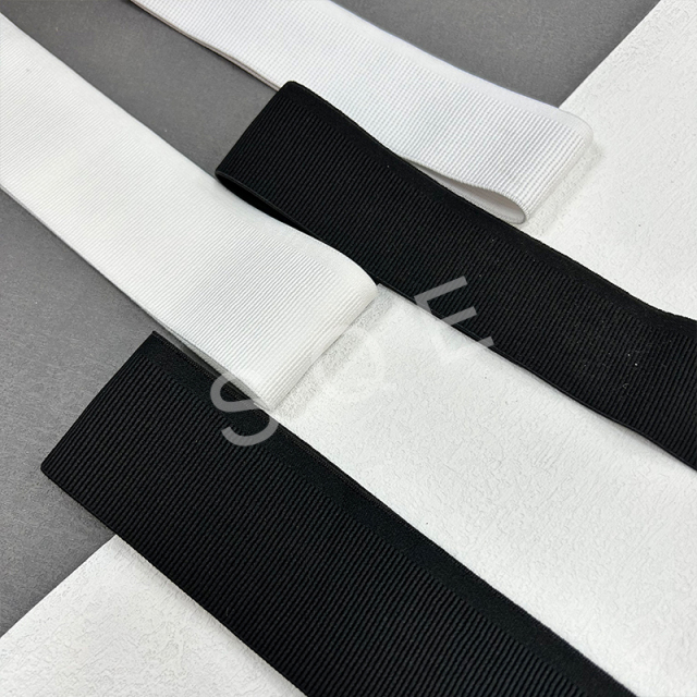 Wholesale custom non-slip wide elastic waistband printed silicone dots gripper elastic band for cycling jersey sportswear