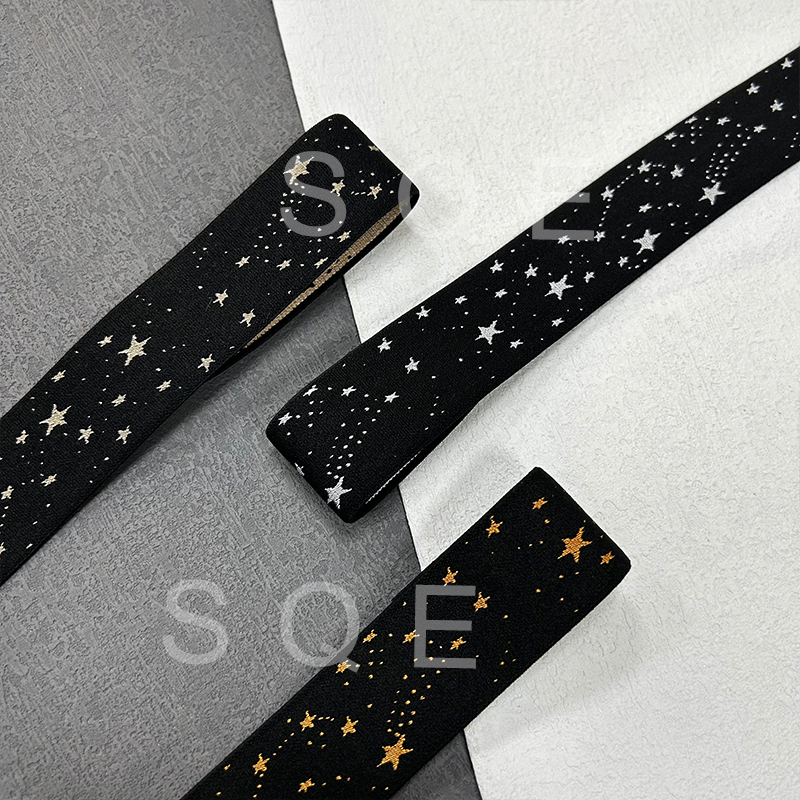 High Stretch Latex Webbing Jacquard Webbing custom Pattern Design Anti Slip Hip Circle Resistance band Buttock Builder Band