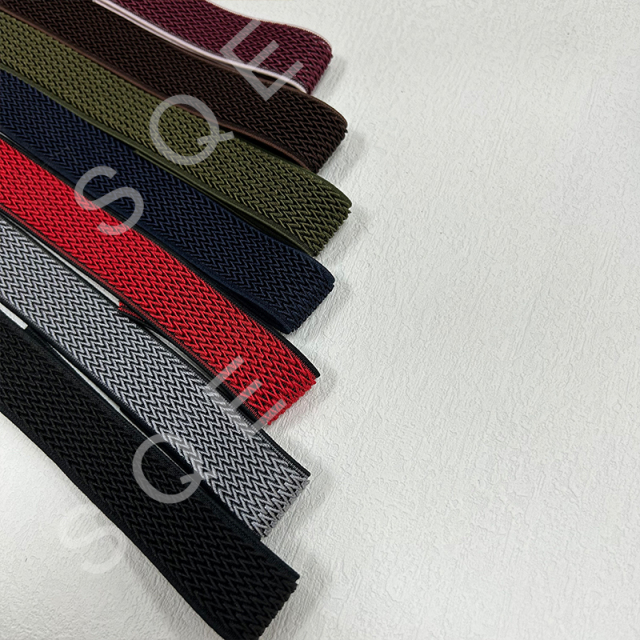 Factory Wholesale High Tenacity Woven Flat Twill Elastic Ribbon High Strength Elastic Band For Sport Equipment