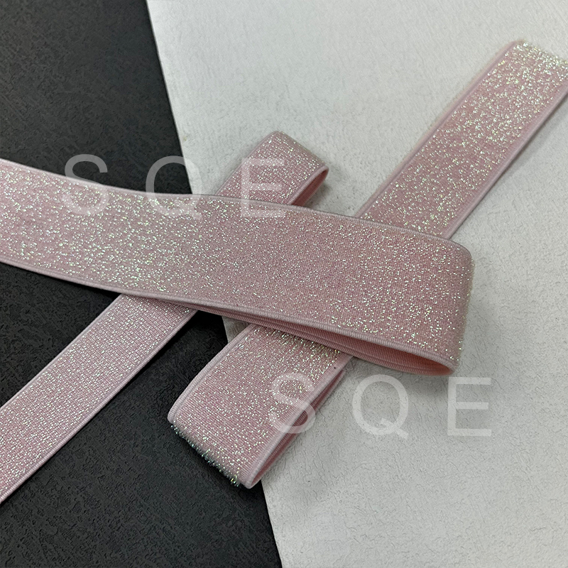 Manufacturer ready stock wholesale gold and silver silk colorful bright silk waistband accessories glitter silver elastic belt