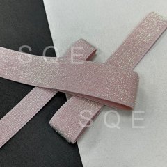 Manufacturer ready stock wholesale gold and silver silk colorful bright silk waistband accessories glitter silver elastic belt