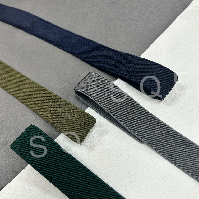 Customized Logo Jacquard Webbing Elastic Woven Elastic Webbing Logo Band Elastic Sofa Furniture Trampoline Webbing