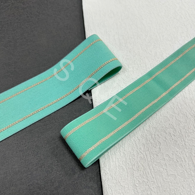 Custom Design Pants Jeans Jacquard Elastic Band Webbing Straps Soft Waistband Belt for Clothes Sport Underwear