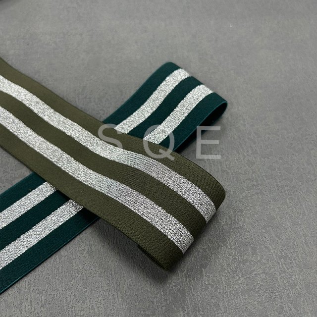 Manufacturer Print Elastic Band Custom Colorful Striped Webbing Jacquard Band For Men Underwear