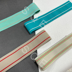 Custom Design Pants Jeans Jacquard Elastic Band Webbing Straps Soft Waistband Belt for Clothes Sport Underwear