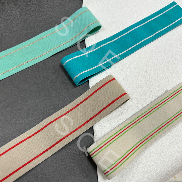 Custom Design Pants Jeans Jacquard Elastic Band Webbing Straps Soft Waistband Belt for Clothes Sport Underwear