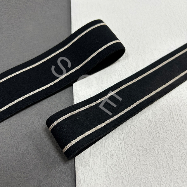 Factory Customized High Quality Garment Elastic Woven Bands Elastic Webbing Sewing Dress Skirt Waist Elastic Bands
