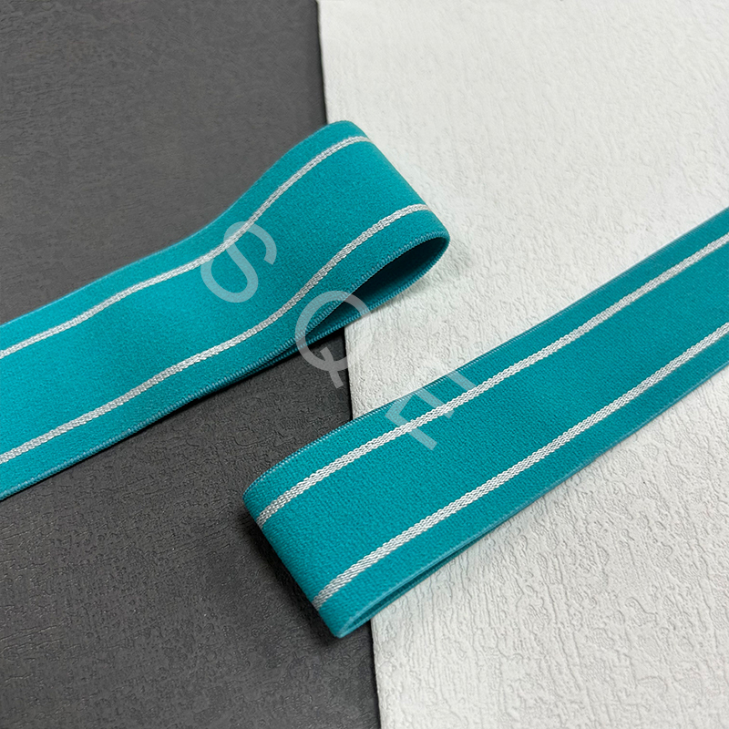 Custom Design Pants Jeans Jacquard Elastic Band Webbing Straps Soft Waistband Belt for Clothes Sport Underwear