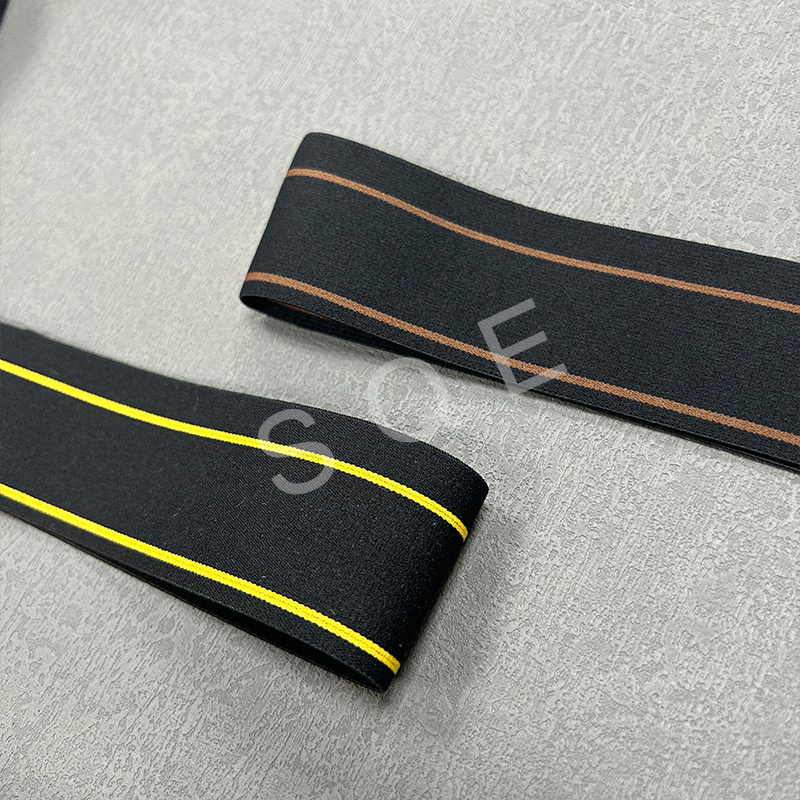 Eco-friendly soft nylon elastic loop band woven rubber elastic band for ankle support strap