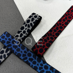 Factory direct sales leopard print color filigree elastic jacquard elastic ribbon lace accessories footwear