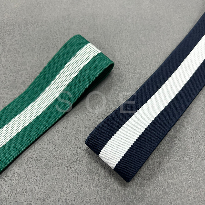 Intercolored striped single side knit with hat stretch bag edge strip children's casual wear ball wear ball pants side strip