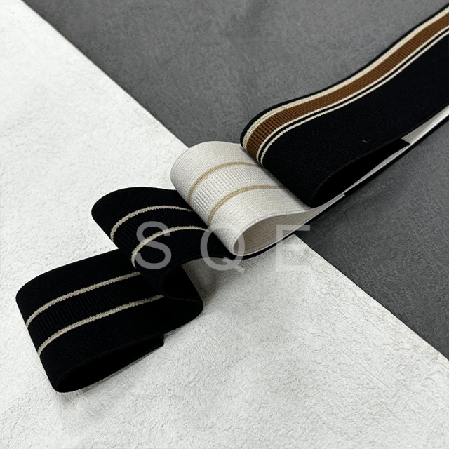 Manufacturers wholesale thin elastic mesh knitted with sports pants side strip diy clothes widened cloth strip accessories