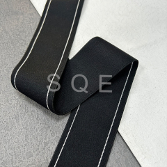 Side strip silver silk jacquard elastic striped webbing garment elastic elastic waistband skirt belt accessories