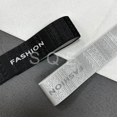 Manufacturers spot lettering jacquard elastic belt polyamide light silk lettering belt lettering embossed belt