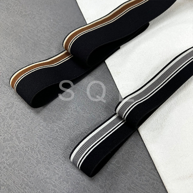 Manufacturers wholesale thin elastic mesh knitted with sports pants side strip diy clothes widened cloth strip accessories