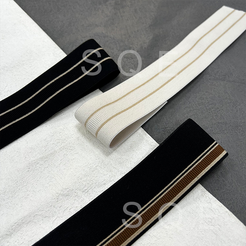 Manufacturers wholesale thin elastic mesh knitted with sports pants side strip diy clothes widened cloth strip accessories