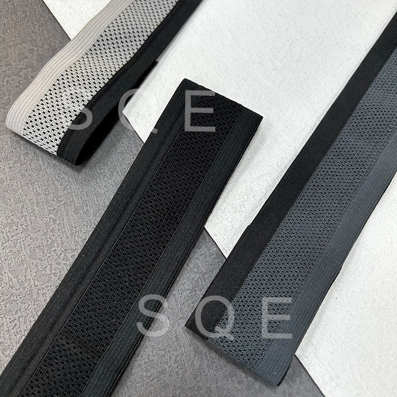 Hollowed-out crochet mesh elastic sports fitness pants waistband elastic waistband open double elastic ammonia Polyamide ribbon