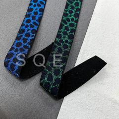Factory direct sales leopard print color filigree elastic jacquard elastic ribbon lace accessories footwear