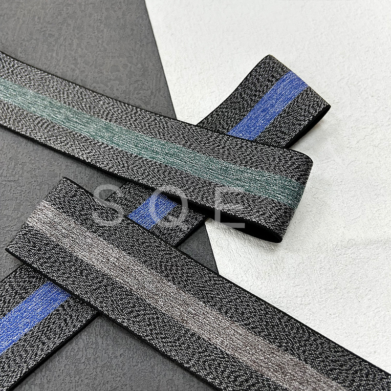 Striped filigree elastic band filigree striped elastic elastic underwear garment accessories
