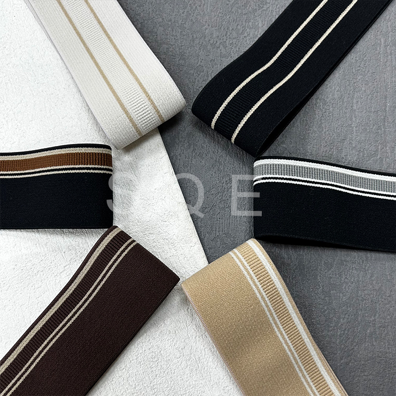 Manufacturers wholesale thin elastic mesh knitted with sports pants side strip diy clothes widened cloth strip accessories