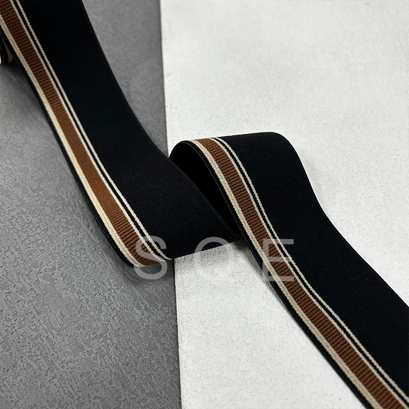 Manufacturers wholesale thin elastic mesh knitted with sports pants side strip diy clothes widened cloth strip accessories