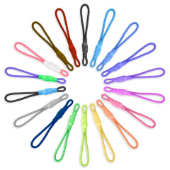 Environmental protection zipper head tail rope clothing plastic zipper head bag handbag Rope pulling loop rope