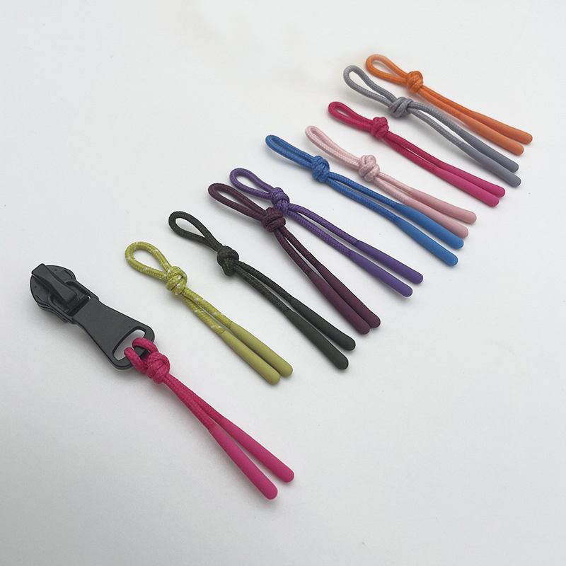 Silicone dip tail rope pull tail drop head pull rope Dip rubber rope pull loop pull garment accessories