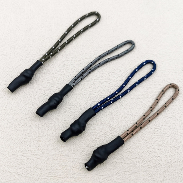 Heat shrink tube loop injection zipper head sleeve handle bag tail garment color plastic strip