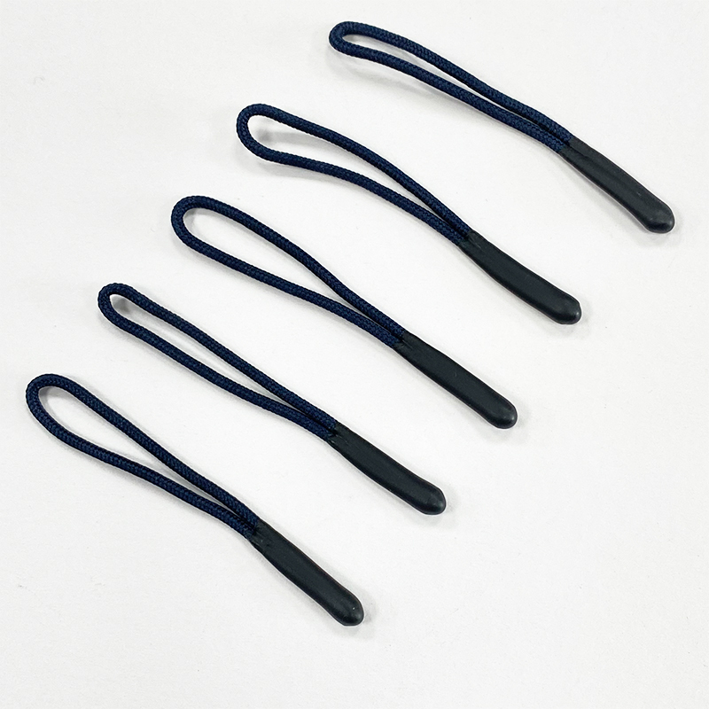 Zipper head dip glue pull rope clothing double head drop glue zipper handle outdoor clothing luggage pull tail