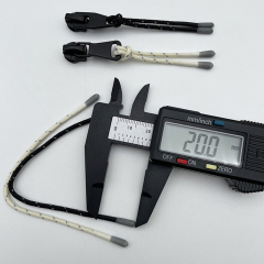 Environmentally friendly silicone zipper rope dip pull tail rope drop pull head dip pull rope pull tail material