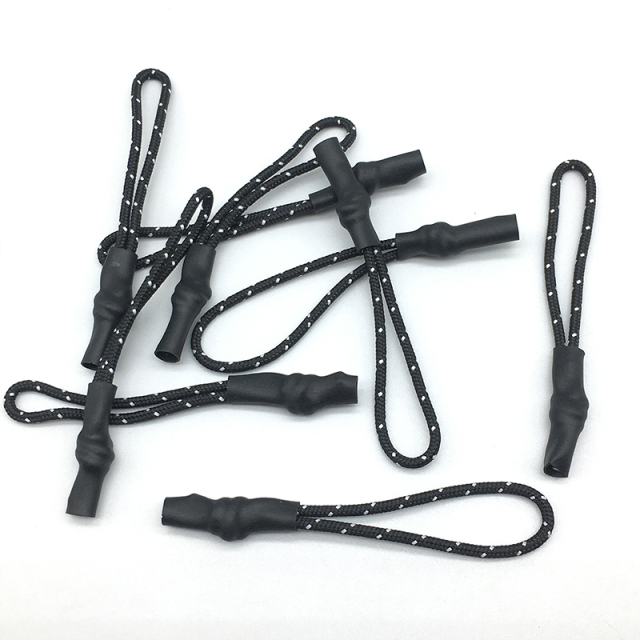 Wholesale heat shrink tube pull head rope injection pull tail rope clothing rope bags color sleeve pull tail