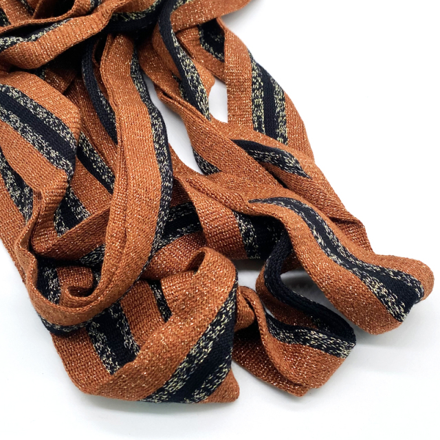 Mercerized cotton and gold and silver knitted pants with elastic ribbon side garment accessories stretch strap strap strap