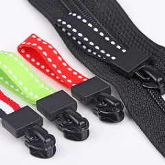 Bag zipper rope Backpack zipper injection molding zipper head pull head rope pull up pull up rope buckle