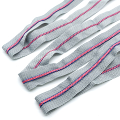 Bone ribbon knitting ribbon striped intercolored ribbon Elastic ribbon Clothing pants luggage clothing accessories belt