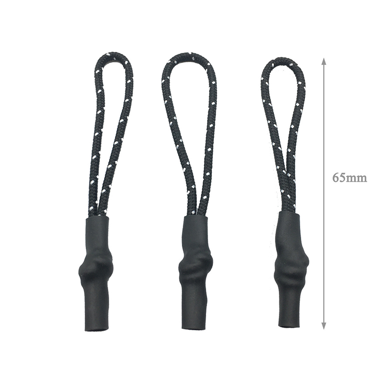 Wholesale heat shrink tube pull head rope injection pull tail rope clothing rope bags color sleeve pull tail